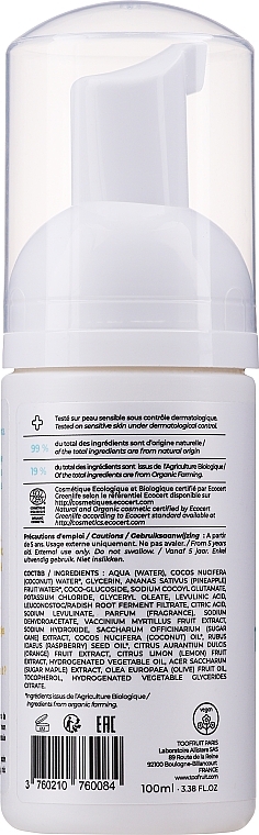 Pine Apple and Coconut Cleansing Foam - TOOFRUIT Gentle Foam Coco Pineapple — photo N2