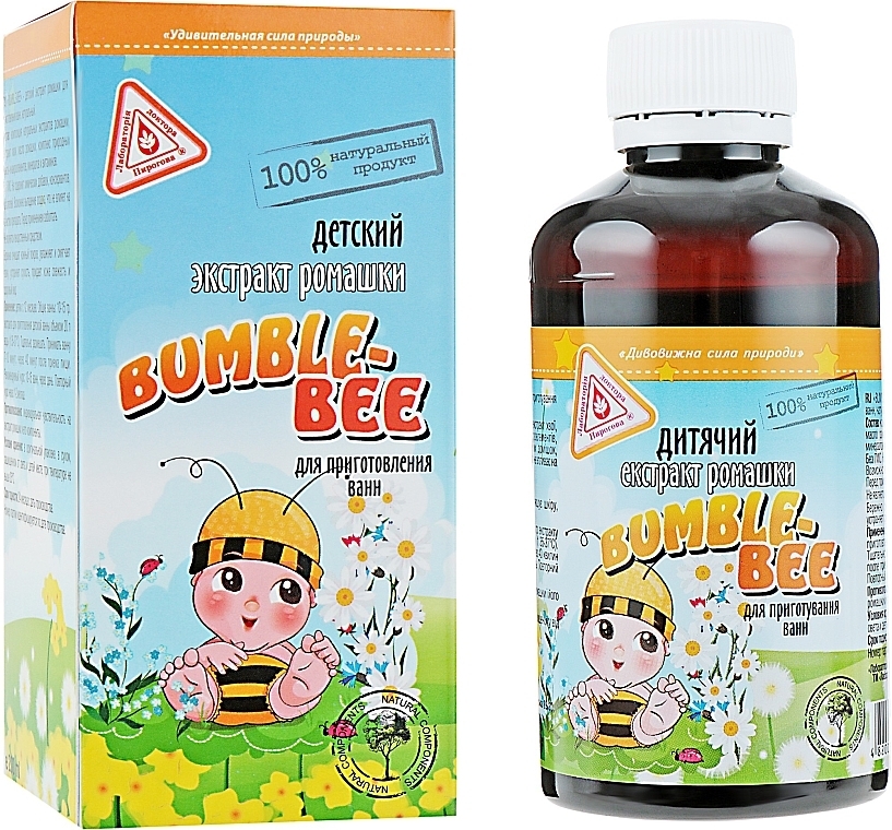 Baby Bath Chamomile Extract "Bumble-Bee" - Dr. Pirogov's Laboratory — photo N1