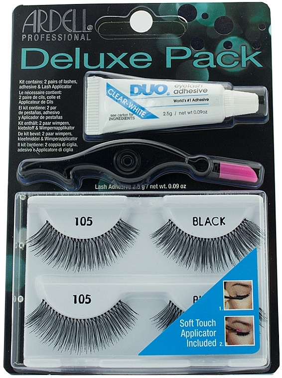 False Lashes Kit - Ardell Deluxe Pack 105  — photo N3