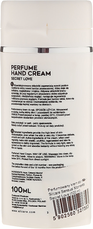 Hand Cream - Silcare Sensual Moments Secret Love — photo N6