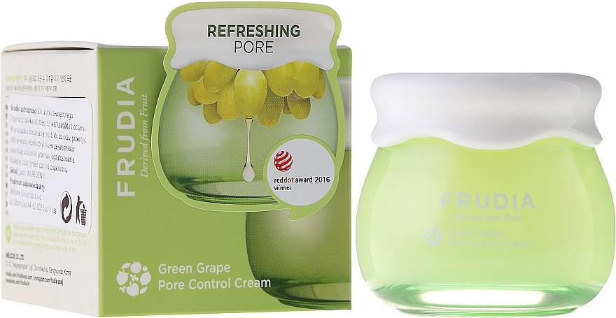 Sebum-Regulating Face Cream - Frudia Pore Control Green Grape Cream — photo N1