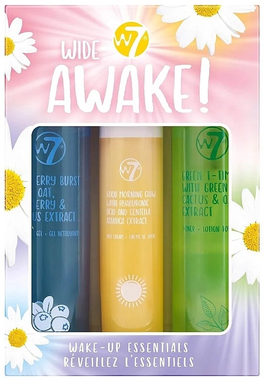 Set - W7 Wide Awake! (toner/120ml + clean/gel/120ml + d/cr/50ml) — photo N1