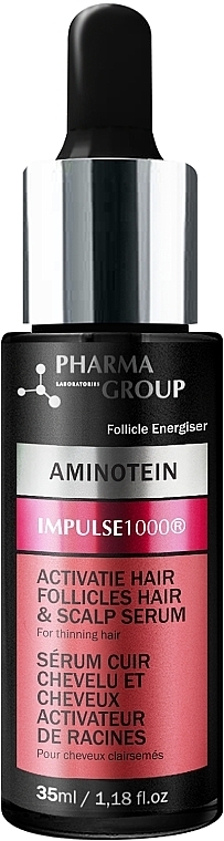 Hair Follicle Boosting Serum - Pharma Group Laboratories Aminotein + Impulse 1000 Hair & Scalp Serum — photo N1