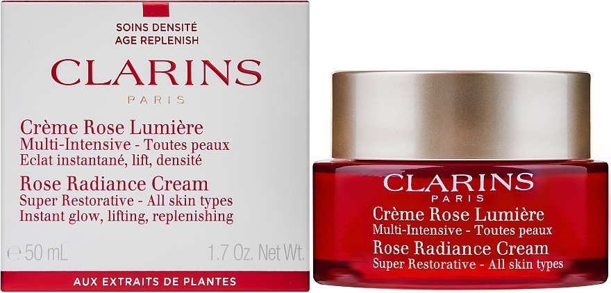 Restoring Day Cream - Clarins Super Restorative Rose Radiance Cream — photo N2