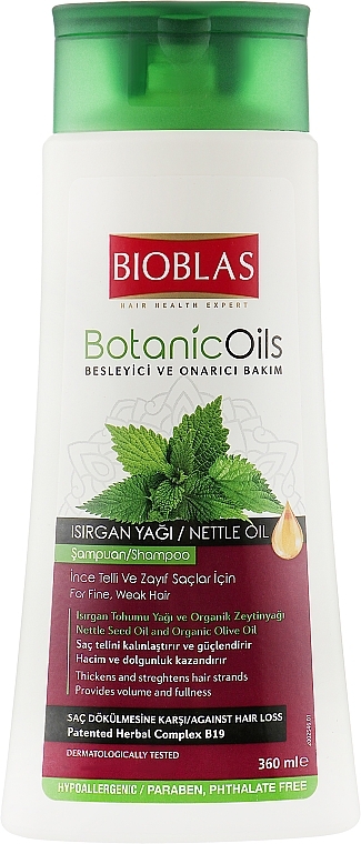 Shampoo for Volumizing Thin and Dull Hair - Bioblas Botanic Oils Herbal Volume Shampoo — photo N1