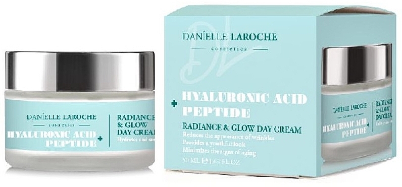 Day Face Cream - Danielle Laroche Cosmetics Hyaluronic Acid + Peptide Radiance & Glow Day Cream — photo N2