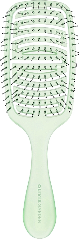 Hair Styling Brush - Olivia Garden iDetangle Medium Pride Green — photo N1