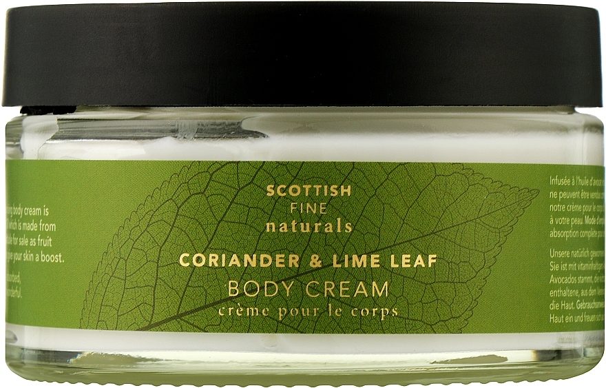 Body Cream "Coriander & Lime Leaf" - Scottish Fine Soaps Naturals Coriander & Lime Leaf Body Cream — photo N1