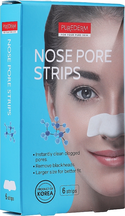 Hypoallergenic Nose Cleansing Strips - Purederm Botanical Choice Nose Pore Strips — photo N1