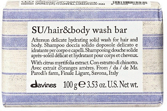 After Sun Hair & Body Wash Bar - Davines SU Hair & Body Wash Bar — photo N1