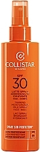 Fragrances, Perfumes, Cosmetics Tanning Spray - Collistar Tanning Moisturizing Milk Spray SPF 30