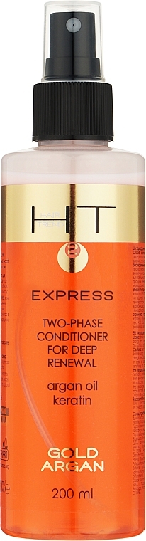 Biphase Conditioner - Hair Trend Express Gold Argana Conditioner — photo N4