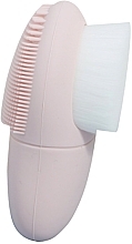 Fragrances, Perfumes, Cosmetics Dual Facial Brush, pink - Mermade Travel Brush.Me