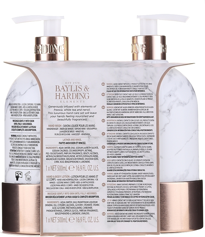 Set - Baylis & Harding White Tea & Neroli Hand Care Set (soap/500ml + h/b/lotion/500ml) — photo N4