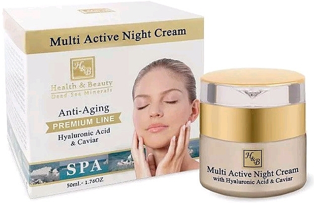 Multiactive Night Face Cream with Hyaluronic Acid - Health And Beauty Multi Active Night Cream — photo N2