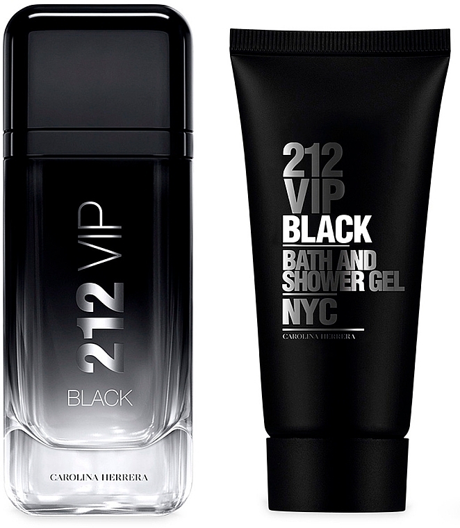 Carolina Herrera 212 Vip Black - Set (edp/100ml + sh/gel/100ml)	 — photo N2