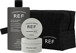 Fragrances, Perfumes, Cosmetics Set - REF Hair & Body Essentials Kit (shmp/285ml + h/wax/85ml+bag)