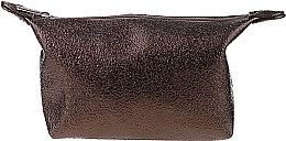 Makeup Bag with Zipper "Crease", 98284, brown - Top Choice — photo N1
