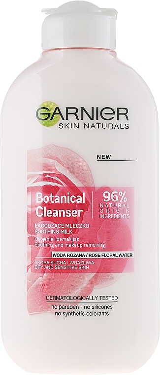 Makeup Cleanser Milk "Rose Water" - Garnier Skin Naturals Botanical Rose Water Milk — photo N1