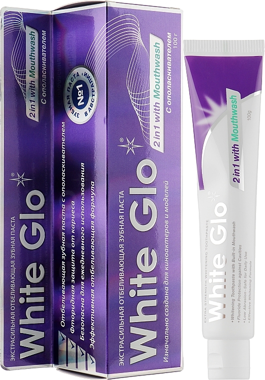 Whitening Toothpaste 2in1 - White Glo 2 In 1 With Mouthwash — photo N5
