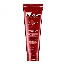 Fragrances, Perfumes, Cosmetics Cleansing Foam - Missha Amazon Red Clay Pore Pack Foam Cleanser