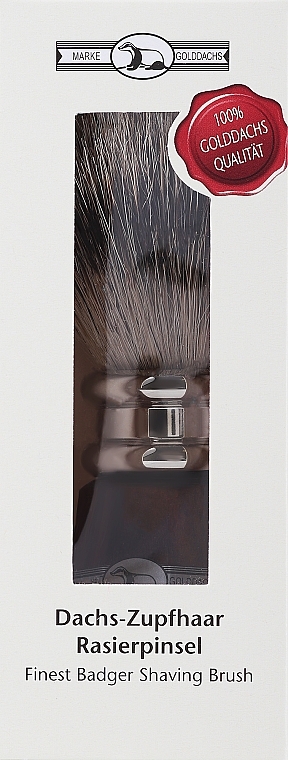 Shaving Brush with Badger air, brown - Golddachs Finest Badger Shaving Brush Brown — photo N2