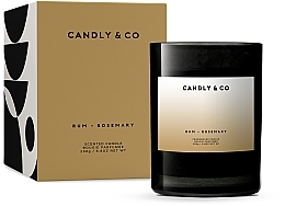 Fragrances, Perfumes, Cosmetics Scented Candle - Candly & Co No.2 Candle Rum Rozmaryn