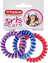 Fragrances, Perfumes, Cosmetics Anti Ziep Hair Tie, plastic, multicolor, 3 pcs - Titania