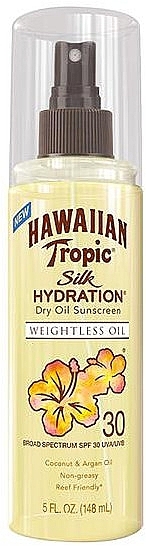 Sunscreen Spray Body Oil - Hawaiian Tropic Silk Hydration Weightless Dry Oil Mist SPF 30 — photo N1