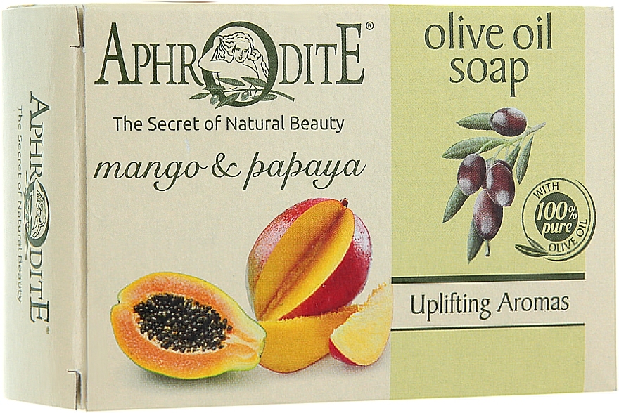 Olive Oil Soap with Mango & Papaya - Aphrodite Olive Oil Soap With Mango & Papaya — photo N1