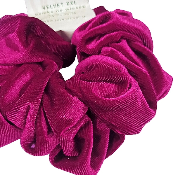 Velvet Scrunchie, fuchsia - Yeye Velvet XXL — photo N2