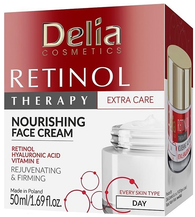 Day Face Cream - Delia Retinol Therapy Nourishing Day Face Cream — photo N2