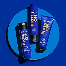 Hair Color Preserving Shampoo - Matrix Total Results Brass Off Blue Shampoo For Brunettes — photo N8