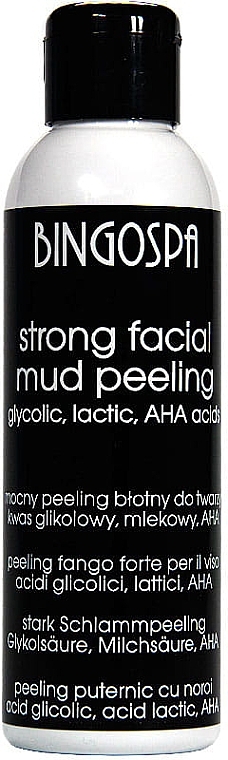 Strong Facial Mud Peeling with Glycolic, Lactic and AHA Acids - BingoSpa — photo N1