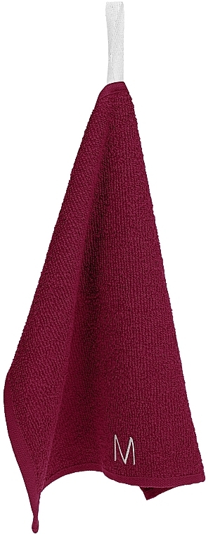 Face Towel Set, Burgundy - MakeUp — photo N4