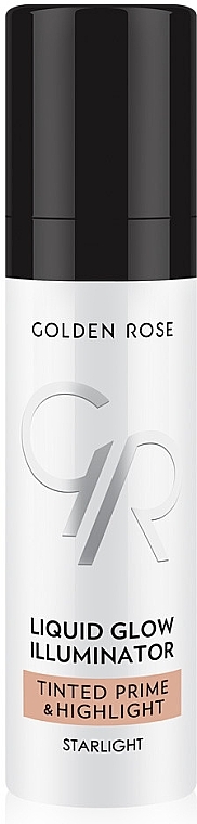 Face Primer & Highlighter - Golden Rose Liquid Glow Illuminator Tinted Prime & Highlight — photo N1