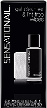 Fragrances, Perfumes, Cosmetics Set - SensatioNail Gel Cleanser & Wipes (clinser/27.2ml + wipes + nail/buffer + manicure/stick)