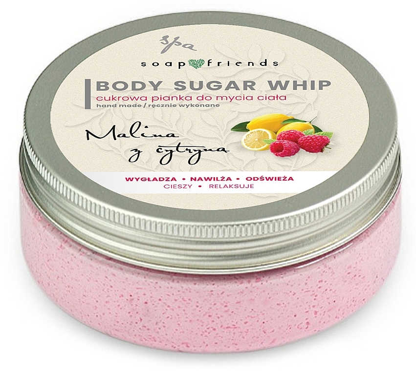 Raspberry & Lemon Body Sugar Mousse - Soap & Friends Raspberries And Lemon Body Sugar Whip — photo N1