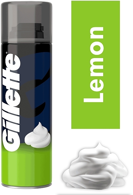 Shaving Foam "Lemon" - Gillette Classic Lemon Lime Shave Foam for Men — photo N4
