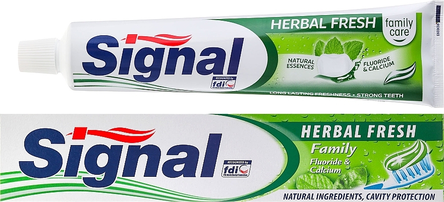 Toothpaste with Herbs - Signal Family Herbal Fresh Toothpaste — photo N1