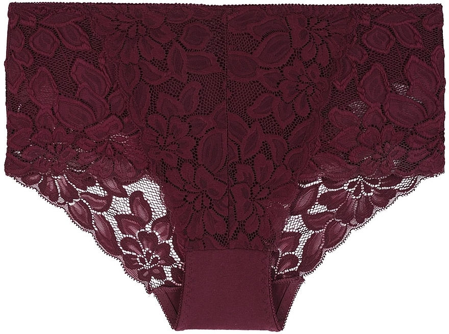 Lace Bikini Panties BDM700-002, burgundy - Moraj — photo N2