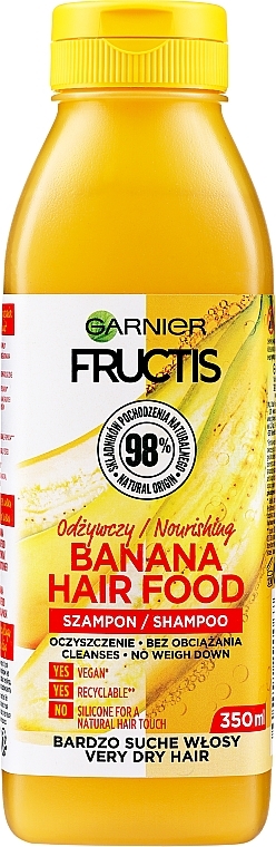 Nourishing Banana Shampoo for Very Dry Hair - Garnier Fructis Superfood — photo N6