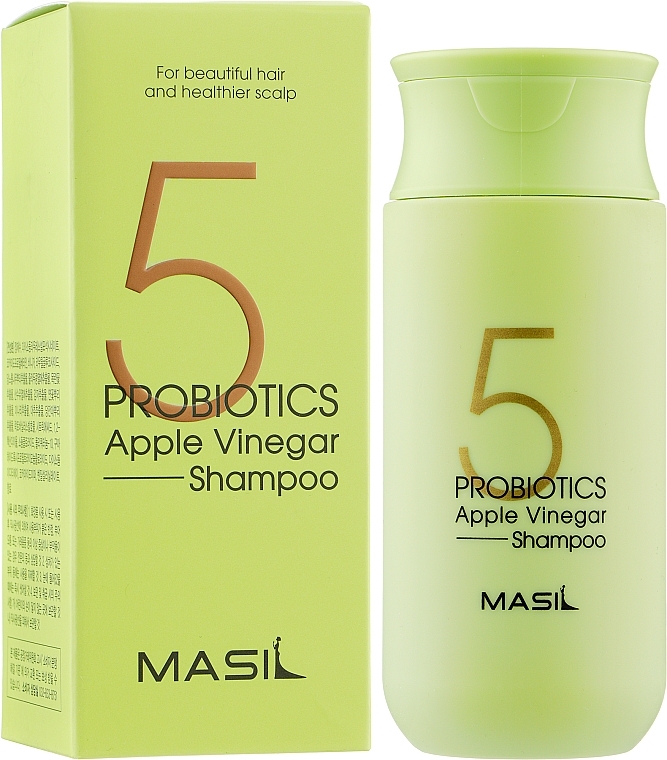 Mild Sulfate-Free Shampoo with Probiotics & Apple Vinegar - Masil 5 Probiotics Apple Vinegar Shampoo — photo N4