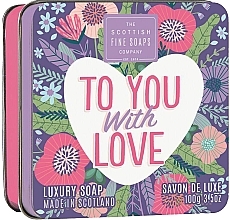 Soap "To You With Love" - Scottish Fine Soaps To You with Love Soap In A Tin — photo N1