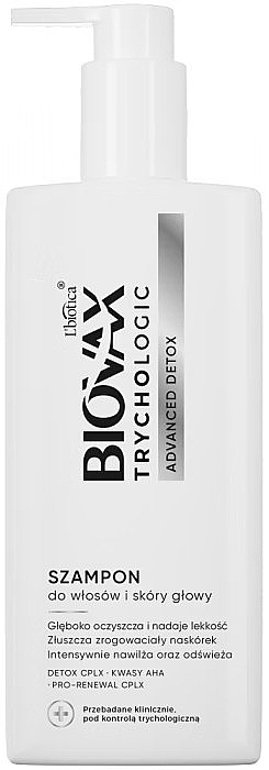 Hair & Scalp Trichological Shampoo - L'biotica Biovax Trichologic Advanced Detox Shampoo — photo N1