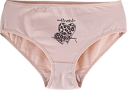 Figi Women Bikini, beige with leopard heart - Moraj — photo N1