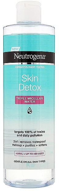 Micellar Water - Neutrogena Skin Detox Triple Micellar Water — photo N1