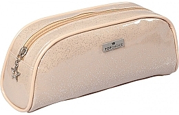 Fragrances, Perfumes, Cosmetics Women Makeup Bag "Glitter", 97904, beige - Top Choice