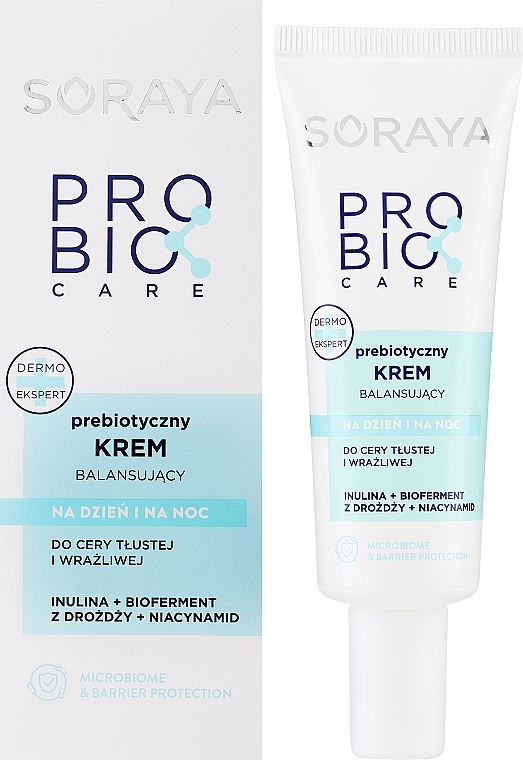 Probiotic Cream for Oily & Sensitive Skin - Soraya Probio Care Face Cream — photo N2
