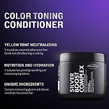 Blonde Hair Conditioner - Joanna Professional Silver Boost Complex Hair Conditioner — photo N2